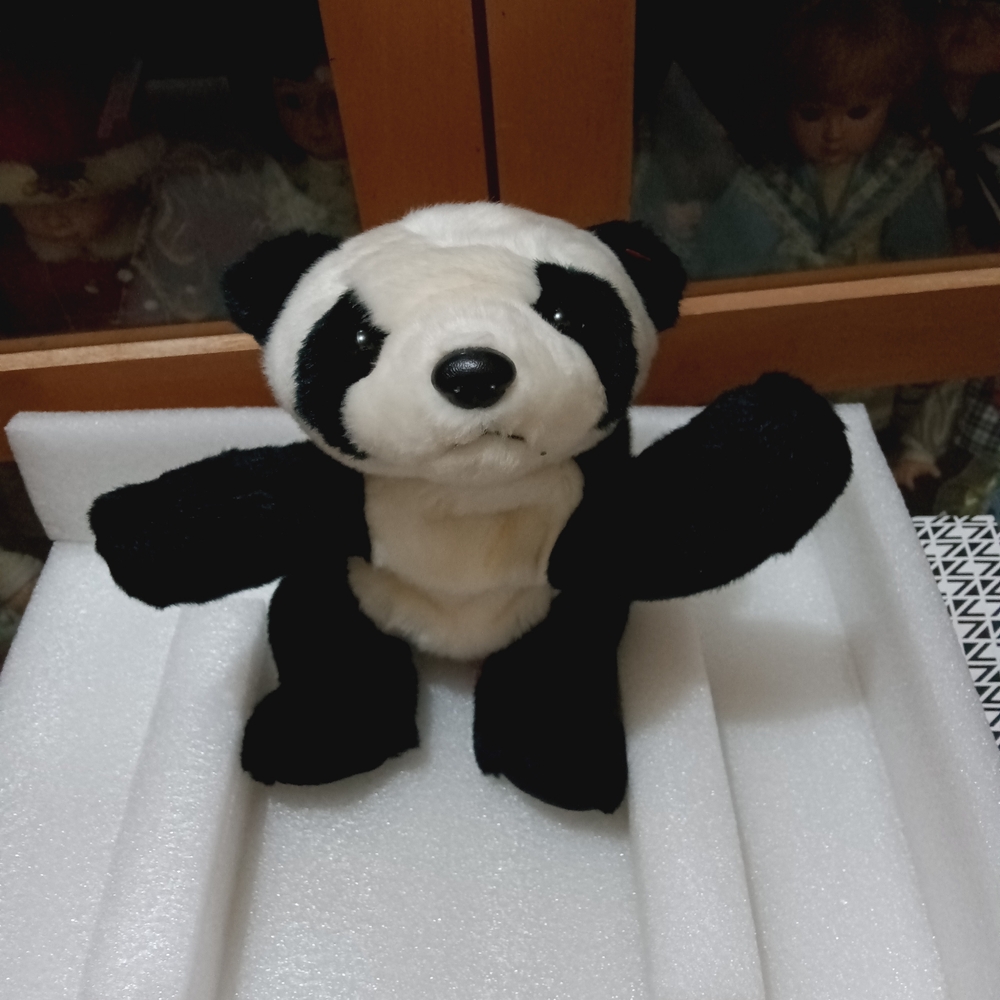 Ty Black and White Panda Stuffed Animal